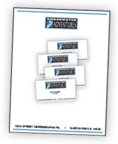 Underwater Adventures Letterhead and Business Cards